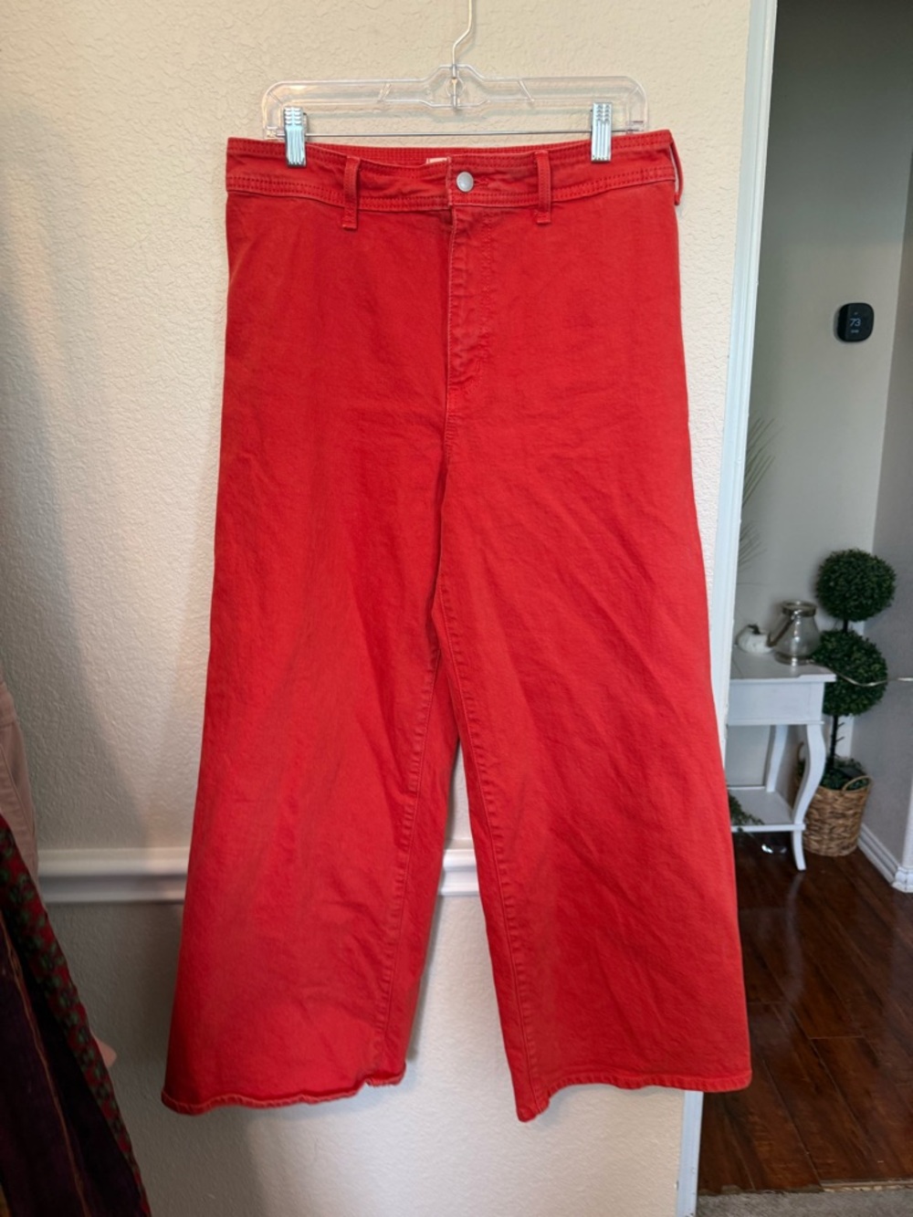 Wide Leg High-Rise Jeans in Coral universal thread size 10 - Picture 8 of 11